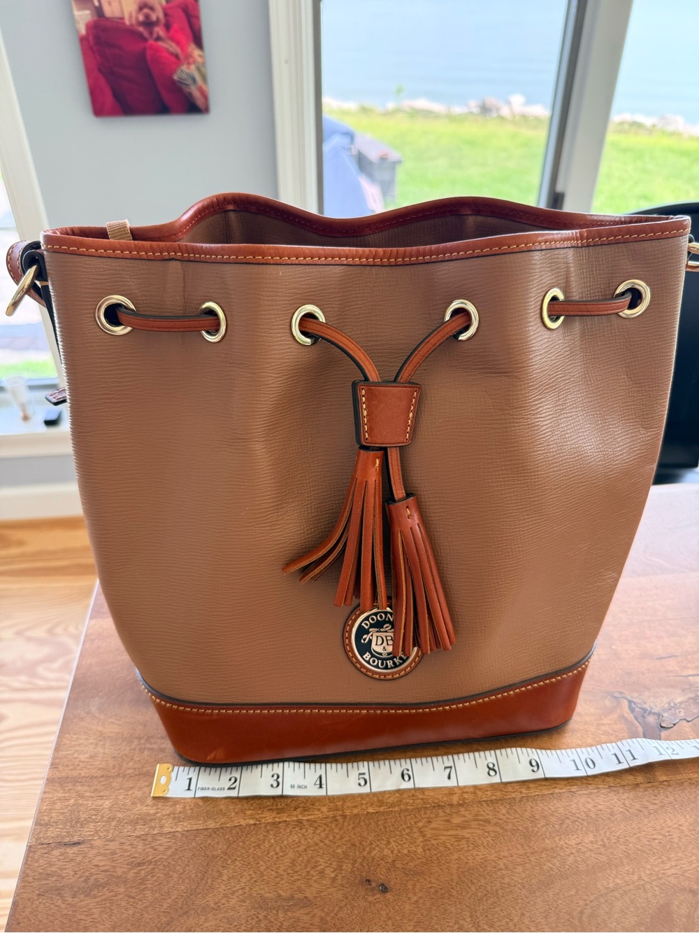 Dooney & Bourke Tan Bucket Bag